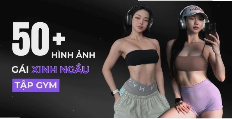 Ảnh gái xinh tập gym khoe vòng 1 săn chắc với tạ đơn