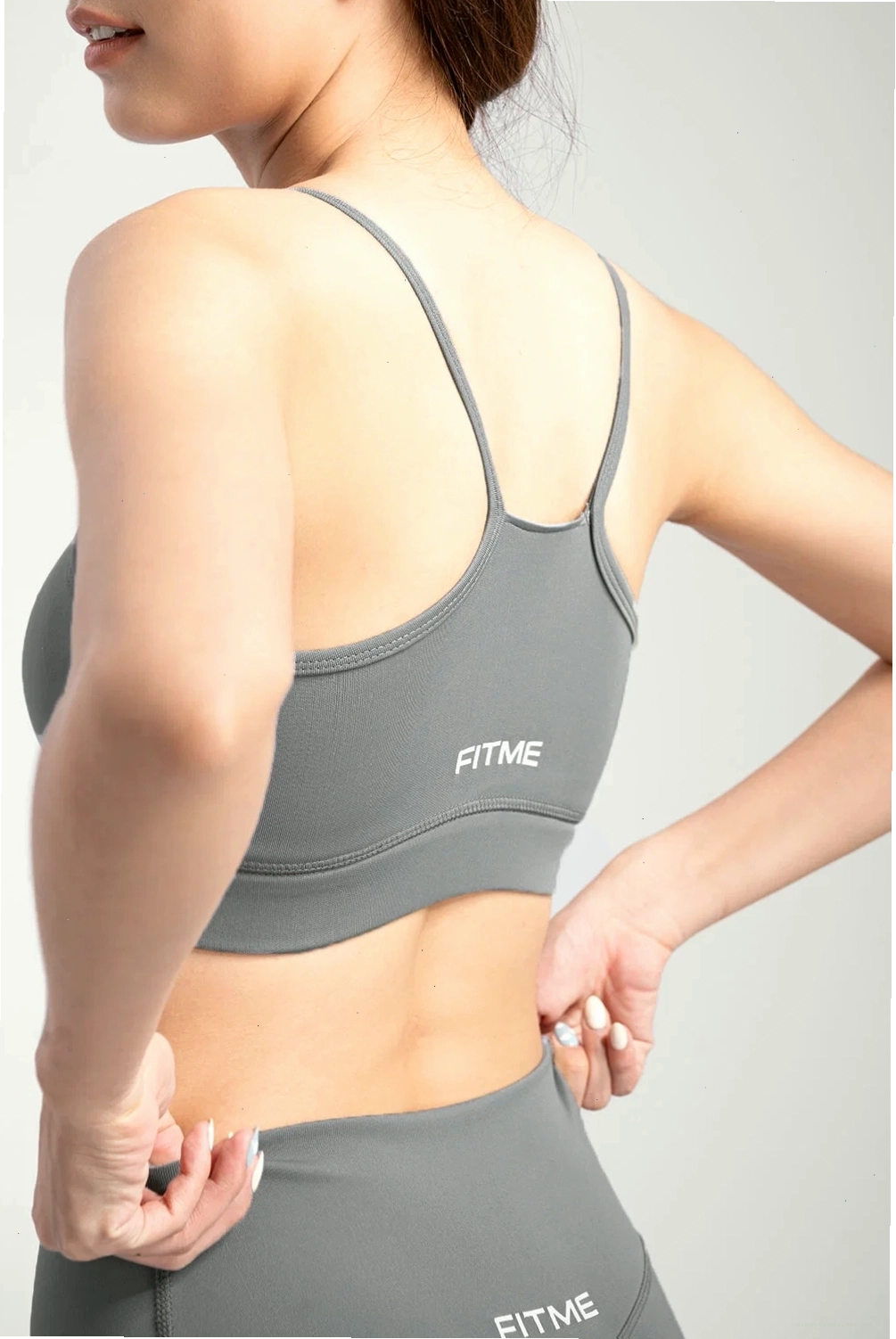 Áo bra gym yoga Theta - Dark Grey - Fitme Sportswear, đa năng và thời trang