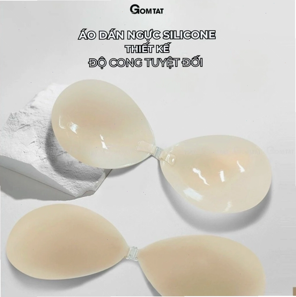 Áo dán ngực cài trước gom ngực tạo khe GOMTAT
