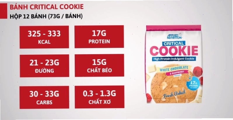 Applied Nutrition Critical Cookie - Bánh protein mềm thơm ngon