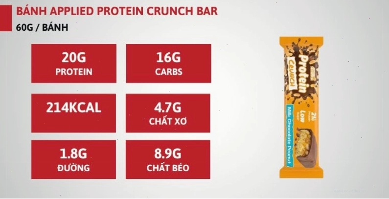 Applied Protein Crunch Bar - Giòn tan, giàu protein