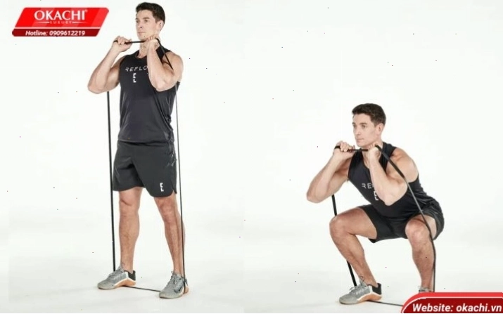 Bài tập Banded Squat với dây kháng lực