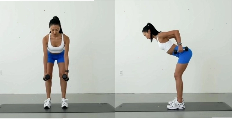Bài tập Bent Over Row cho nữ thực hiện với tạ