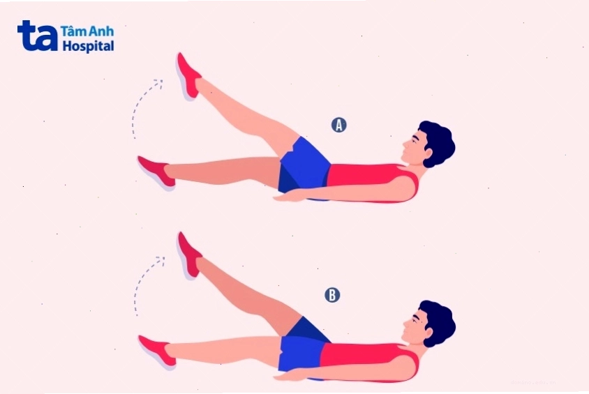 Bài tập đá cắt kéo tác động sâu vào cơ bụng dưới