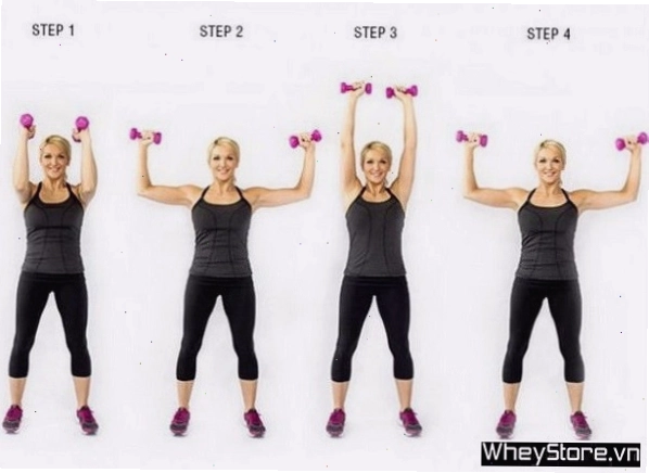Bài tập Elbow Squeeze Shoulder Press tăng vòng 1