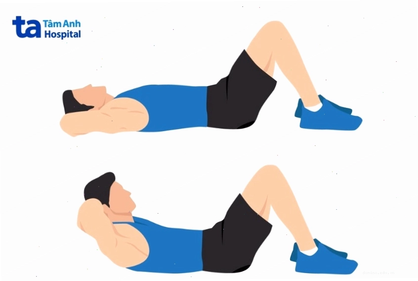 Bài tập gập bụng crunch hiệu quả cho cơ bụng trên