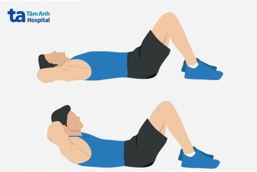 Bài tập gập bụng crunch hiệu quả tại nhà