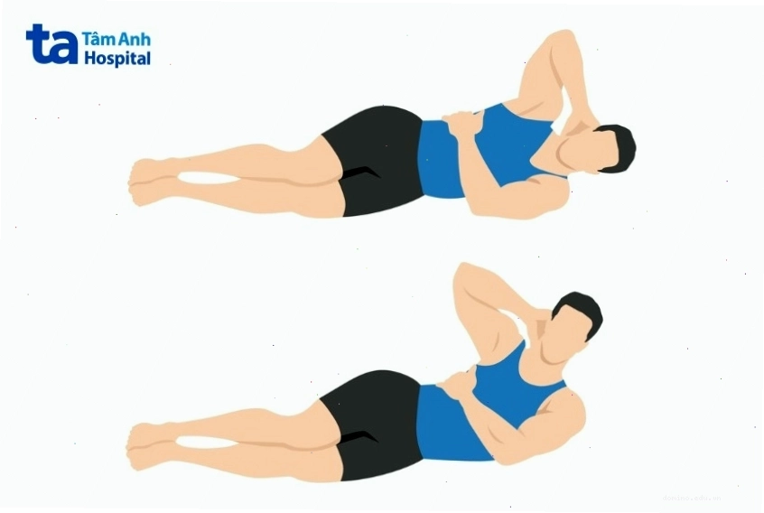 Bài tập gập bụng nghiêng cho cơ liên sườn