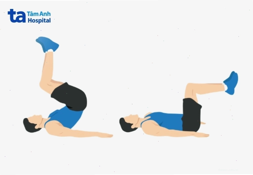 Bài tập gập bụng ngược cho cơ bụng dưới