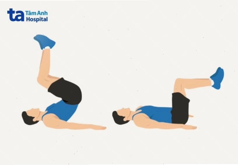 Bài tập gập bụng ngược cho vùng cơ bụng dưới