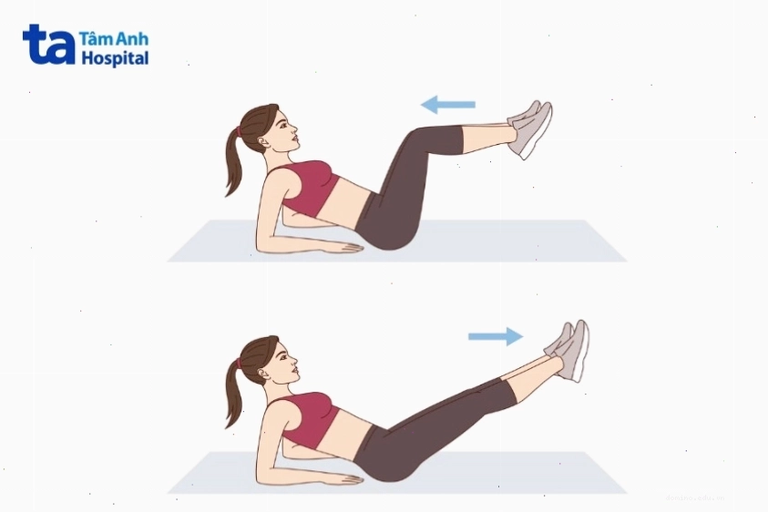 Bài tập gập duỗi chân tại chỗ