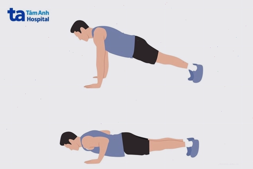 Bài tập hít đất giúp phát triển cơ bắp toàn diện