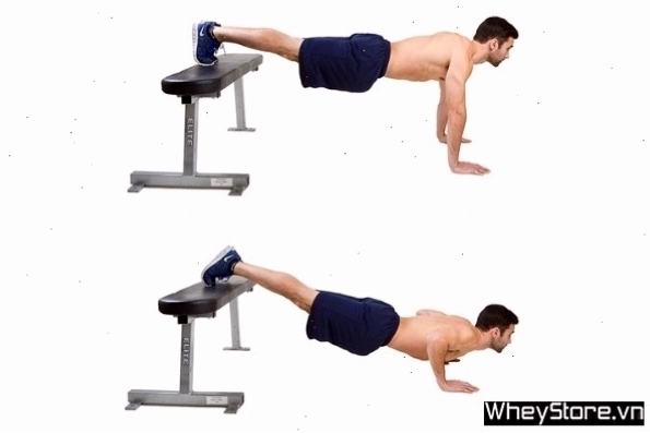 Bài tập Incline Push Up tác động vào ngực dưới