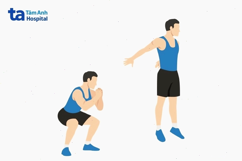 Bài tập jump squat đốt calo hiệu quả cho nam giới
