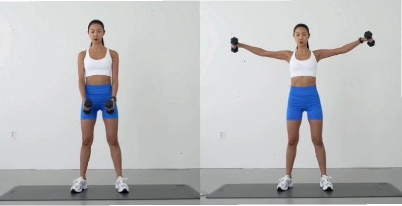 Bài tập Lateral Raise cho nữ với tạ đơn
