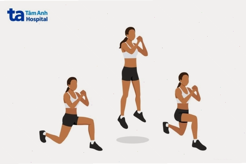 Bài tập lunge đốt mỡ hiệu quả cho chân và bụng