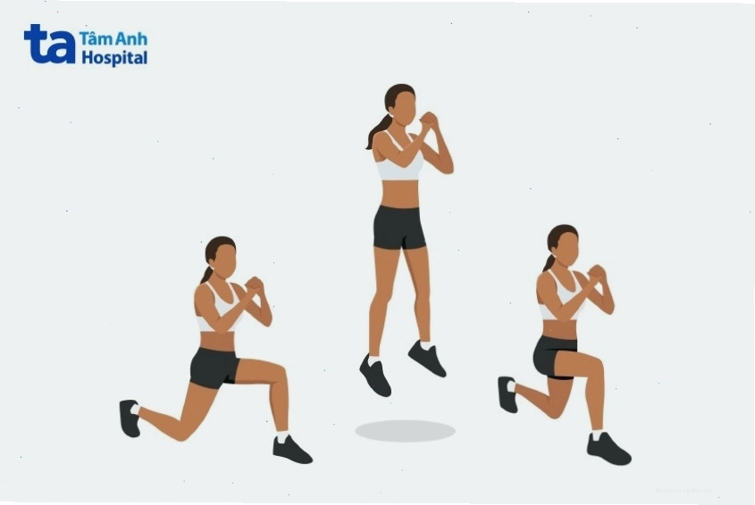 Bài tập lunge đốt mỡ hiệu quả
