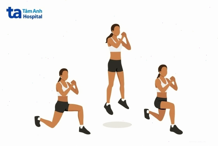 Bài tập lunge đốt mỡ hiệu quả