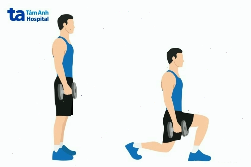 Bài tập lunge kết hợp nhảy giúp đốt calo