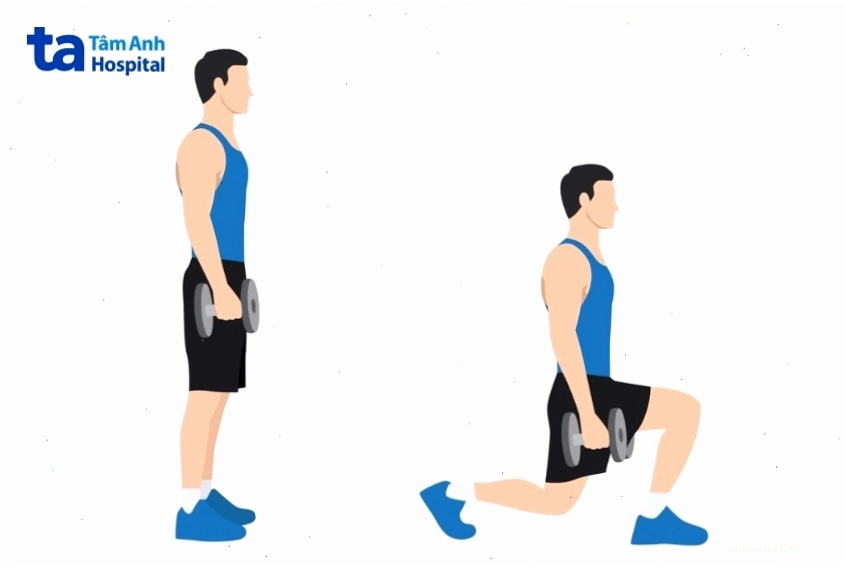 Bài tập lunge kết hợp nhảy giúp đốt calo và rèn luyện sức bền
