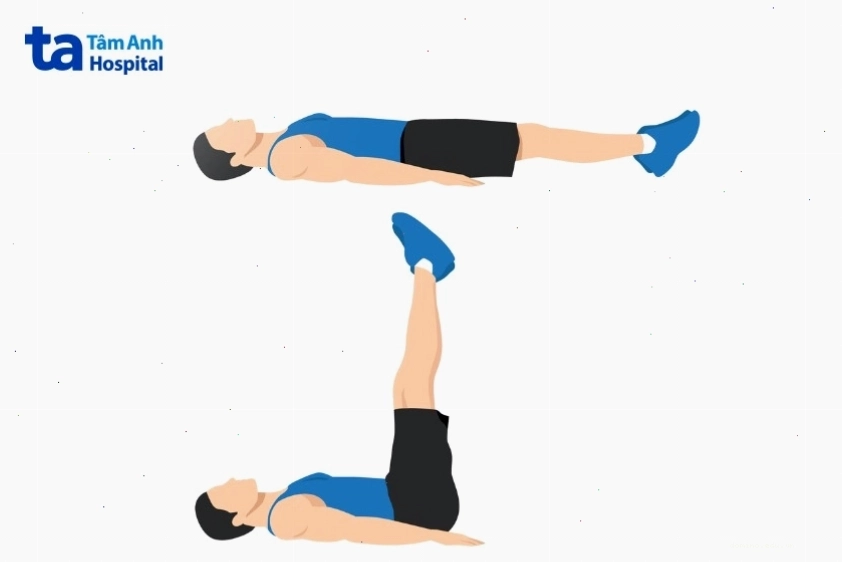 Bài tập lying leg raise tác động vào cơ bụng dưới