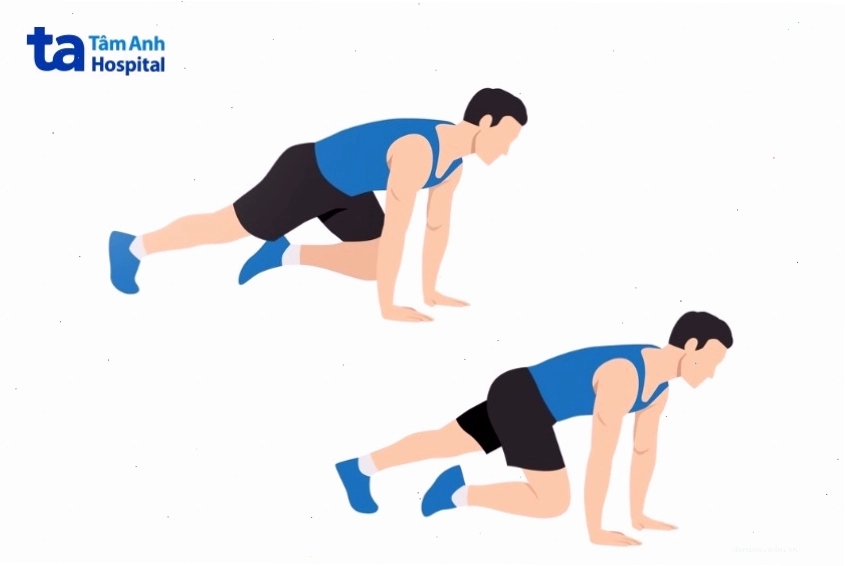 Bài tập mountain climber giúp đốt calo nhanh chóng