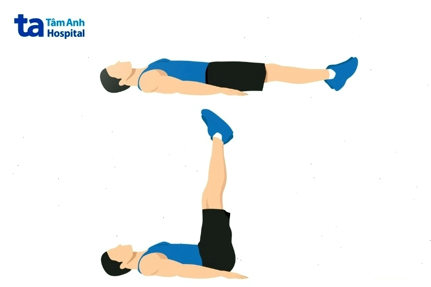 Bài tập nằm nâng chân giúp giảm mỡ bụng dưới