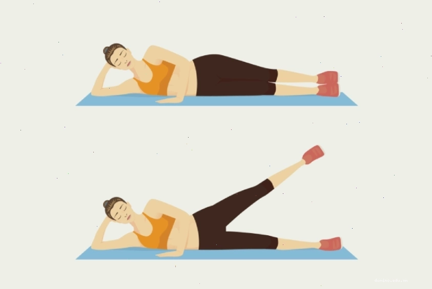 Bài tập nằm nâng chân hỗ trợ khớp háng