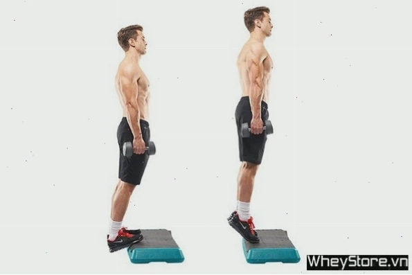 Bài tập nâng bắp chân tư thế đứng tăng cường sự săn chắc cho đôi chân