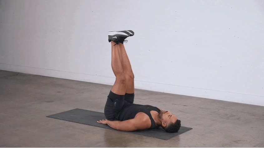 Bài tập Nâng chân lên xuống (Lower Leg Lift) cho bụng dưới
