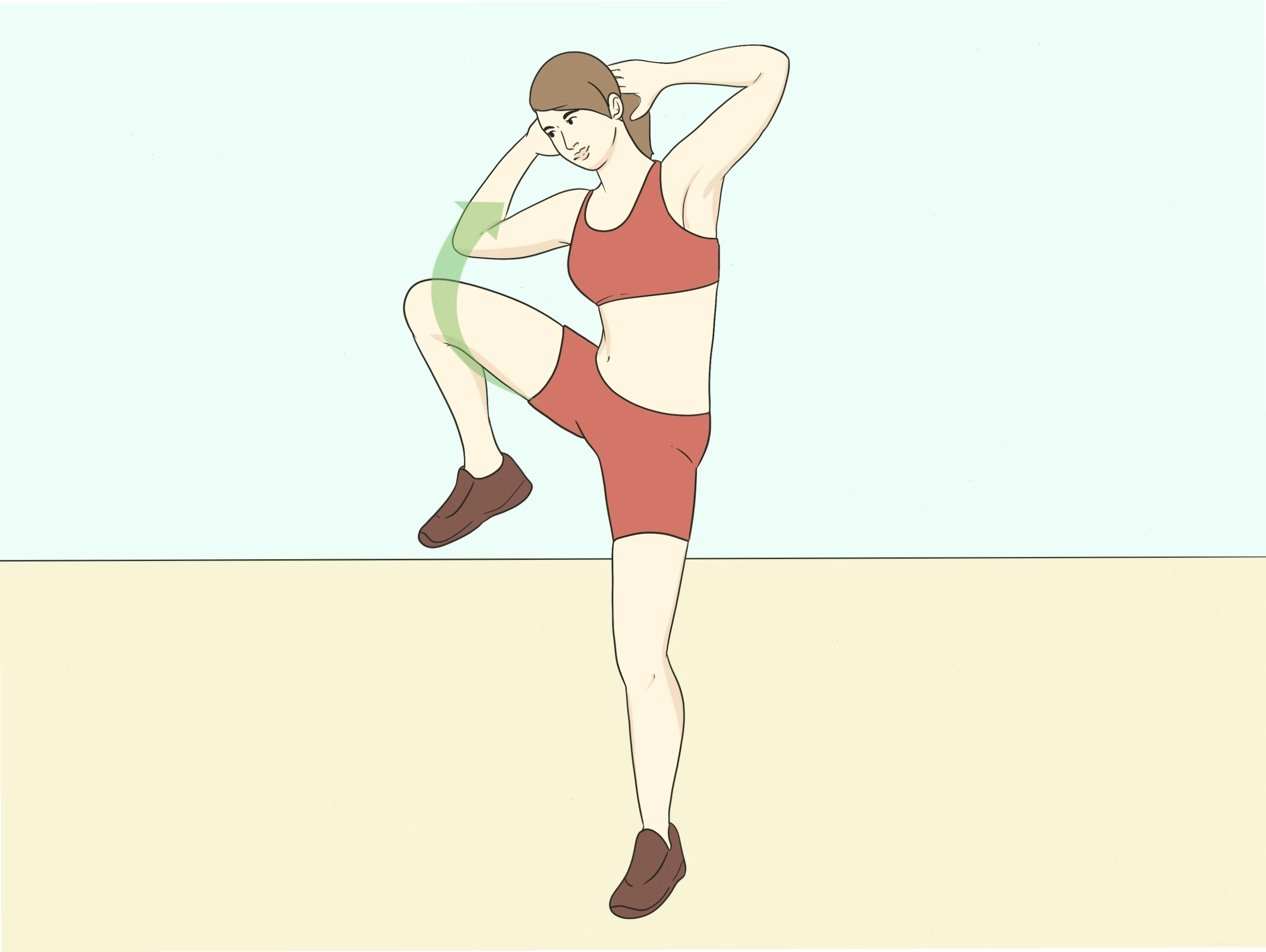 Bài tập nâng chân sang bên khi đứng giúp làm săn chắc vòng eo