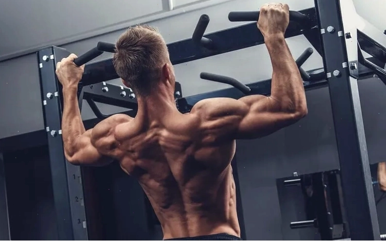 Bài tập nâng tạ qua đầu giúp tăng cường cơ vai