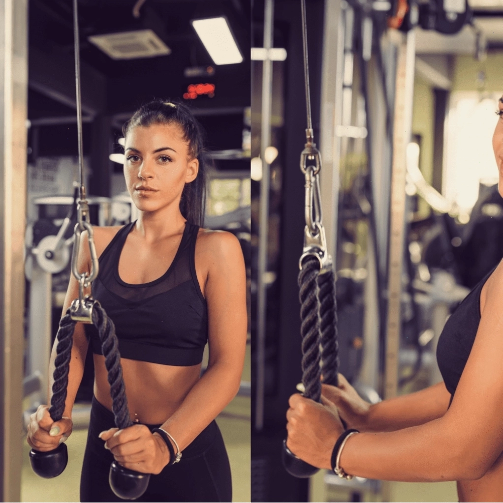 Bài tập ngồi kéo cáp giúp tăng cường sức khỏe lưng và cánh tay