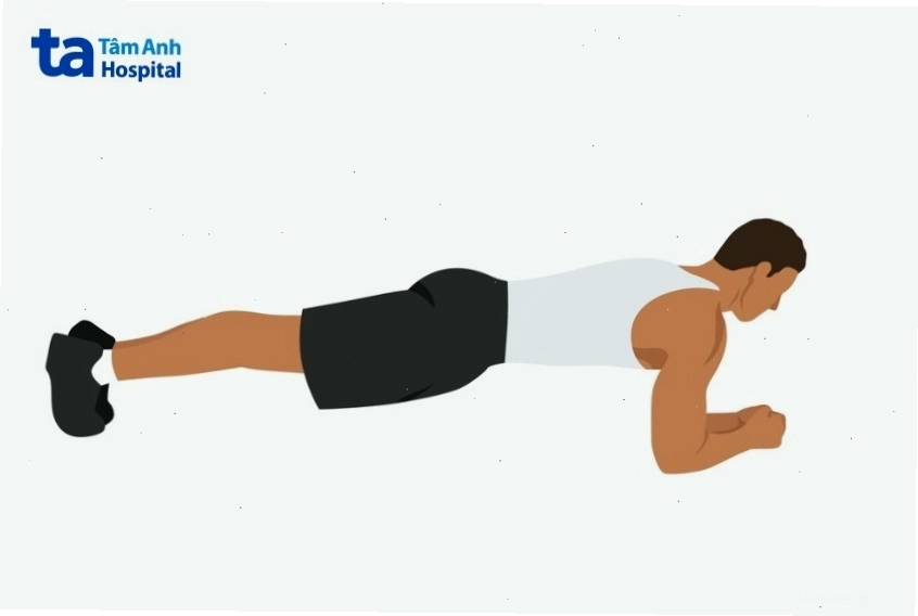 Bài tập plank cơ bản giữ thăng bằng