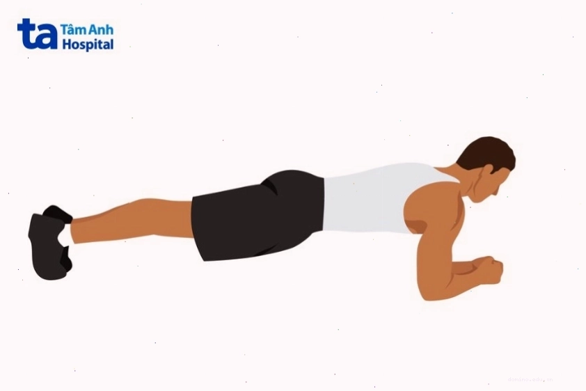 Bài tập plank cơ bản giữ thẳng người