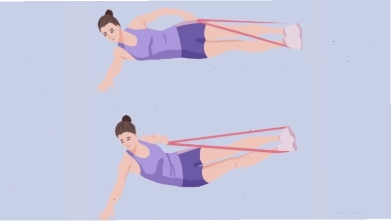 Bài tập plank đá chân sau với dây kháng lực giúp làm thon gọn vùng bụng
