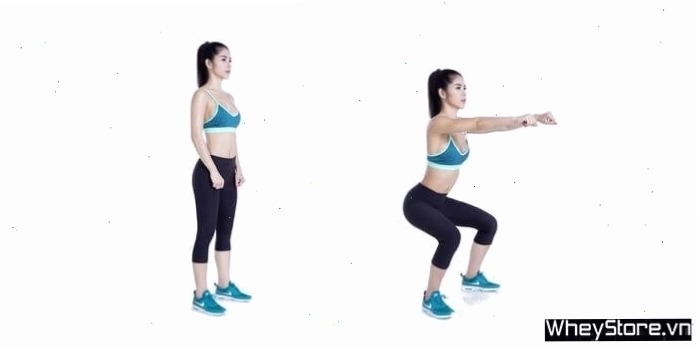 Bài tập Squats giúp đôi chân săn chắc và thon gọn