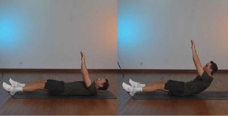 Bài tập Straight Leg Crunch tác động vào cơ bụng