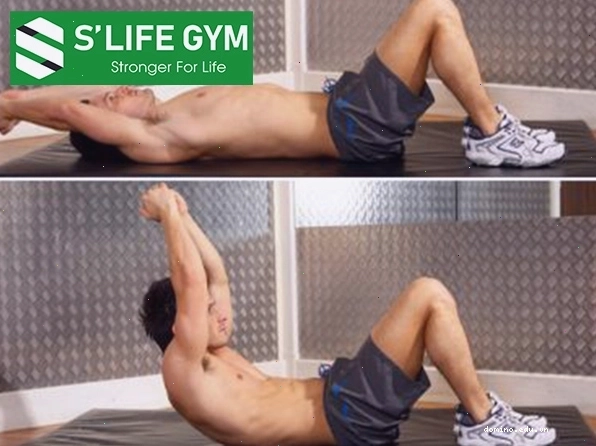 Bài tập tăng cơ bụng tại nhà: Bài tập nâng tay dài (The Long – Arm Crunch)