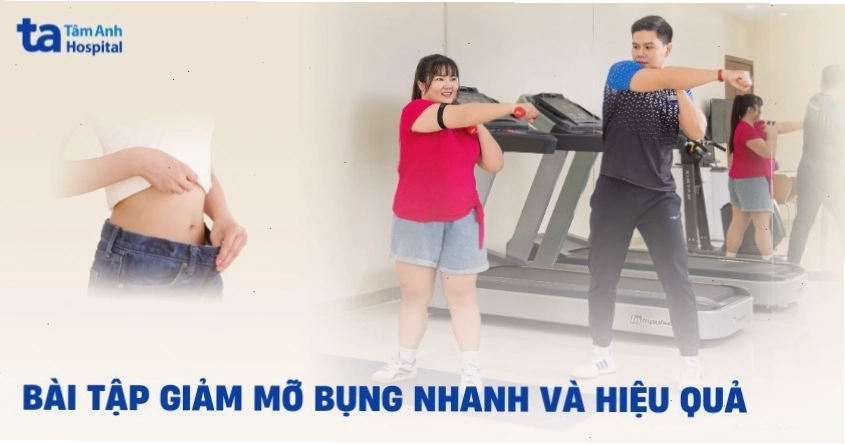 Bài tập tổng hợp giảm mỡ bụng hiệu quả