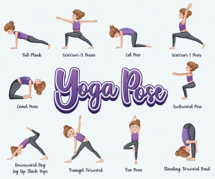 Bản vẽ liên tục hình ảnh người phụ nữ trong tư thế yoga, mang phong cách tối giản và nghệ thuật