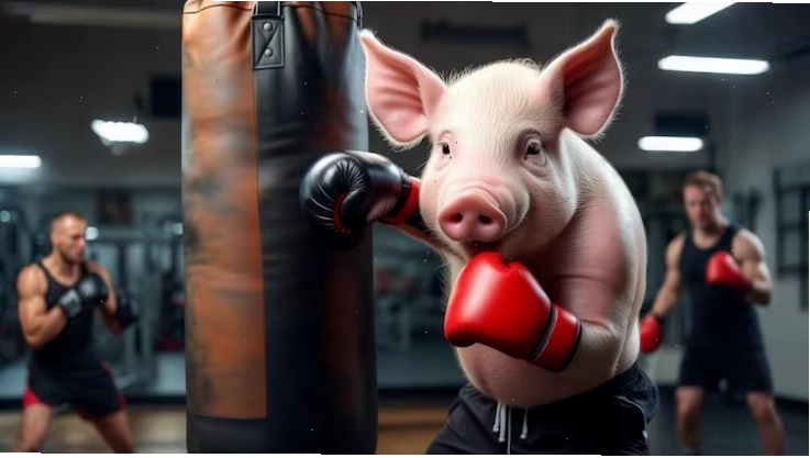 Bảng hiệu Pig Gym Đà Nẵng tại mặt tiền