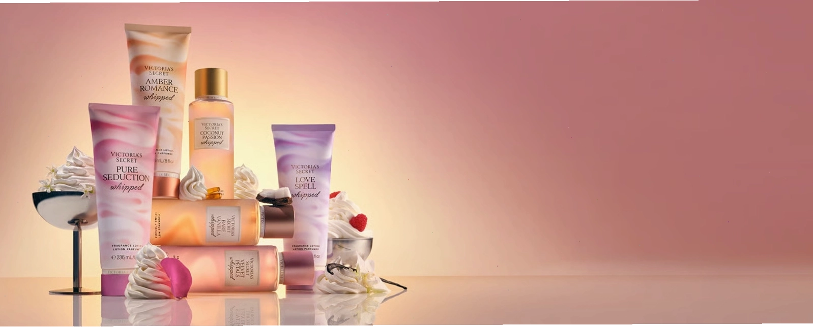 Bảng mùi hương đa dạng của body mist Victoria