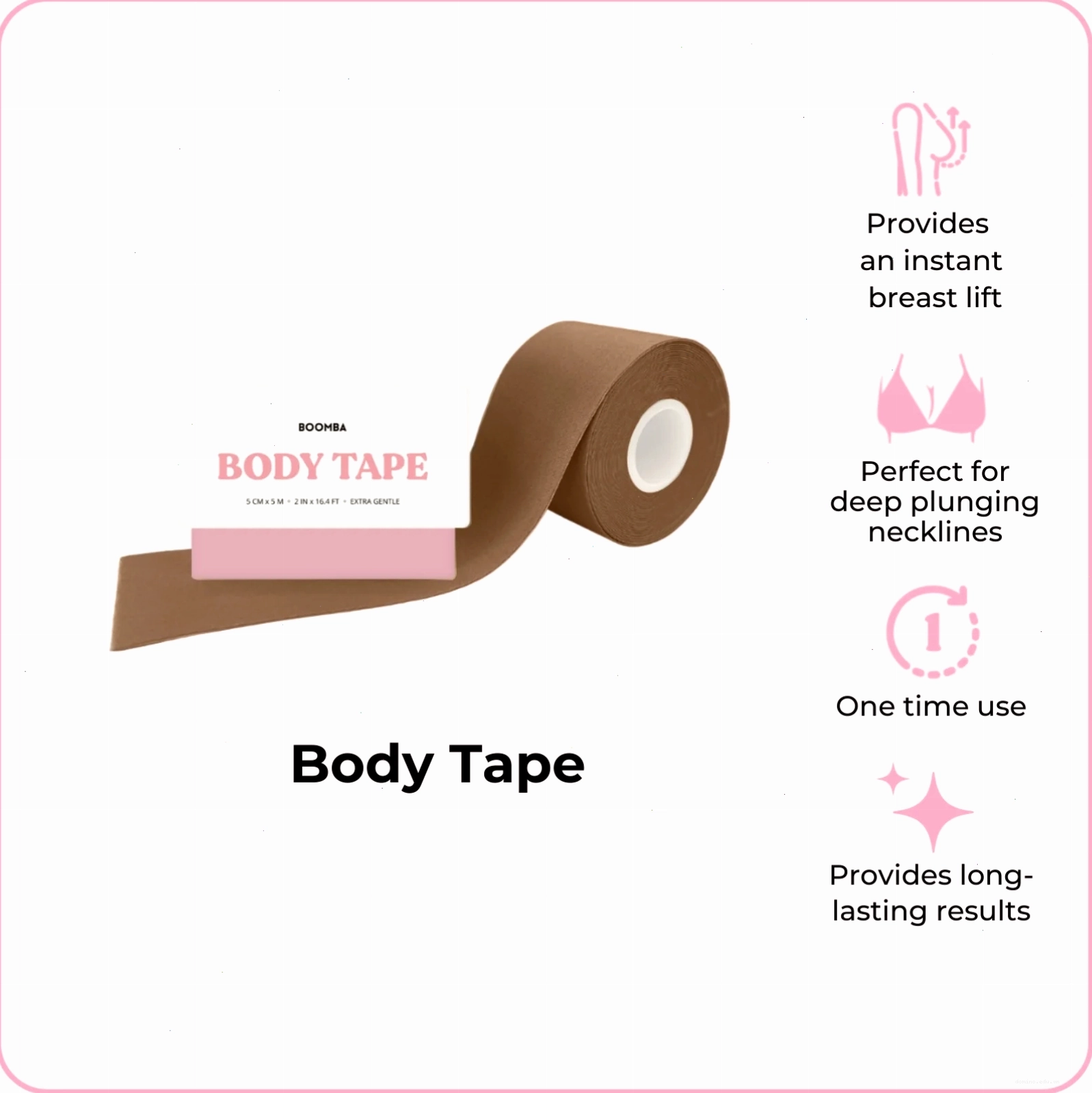 Bảng so sánh hiệu quả nâng đỡ của body tape so với áo lót thông thường