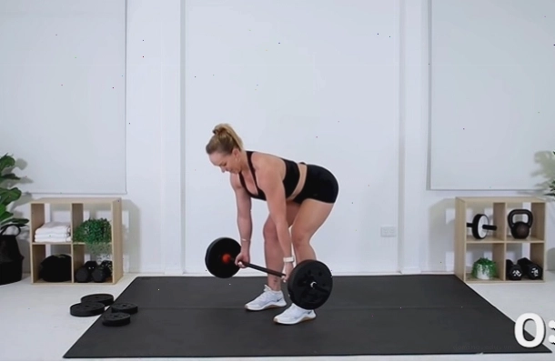 Barbell Deadlift to Underhand Grip Row – Bài tập lưng kết hợp kéo tạ