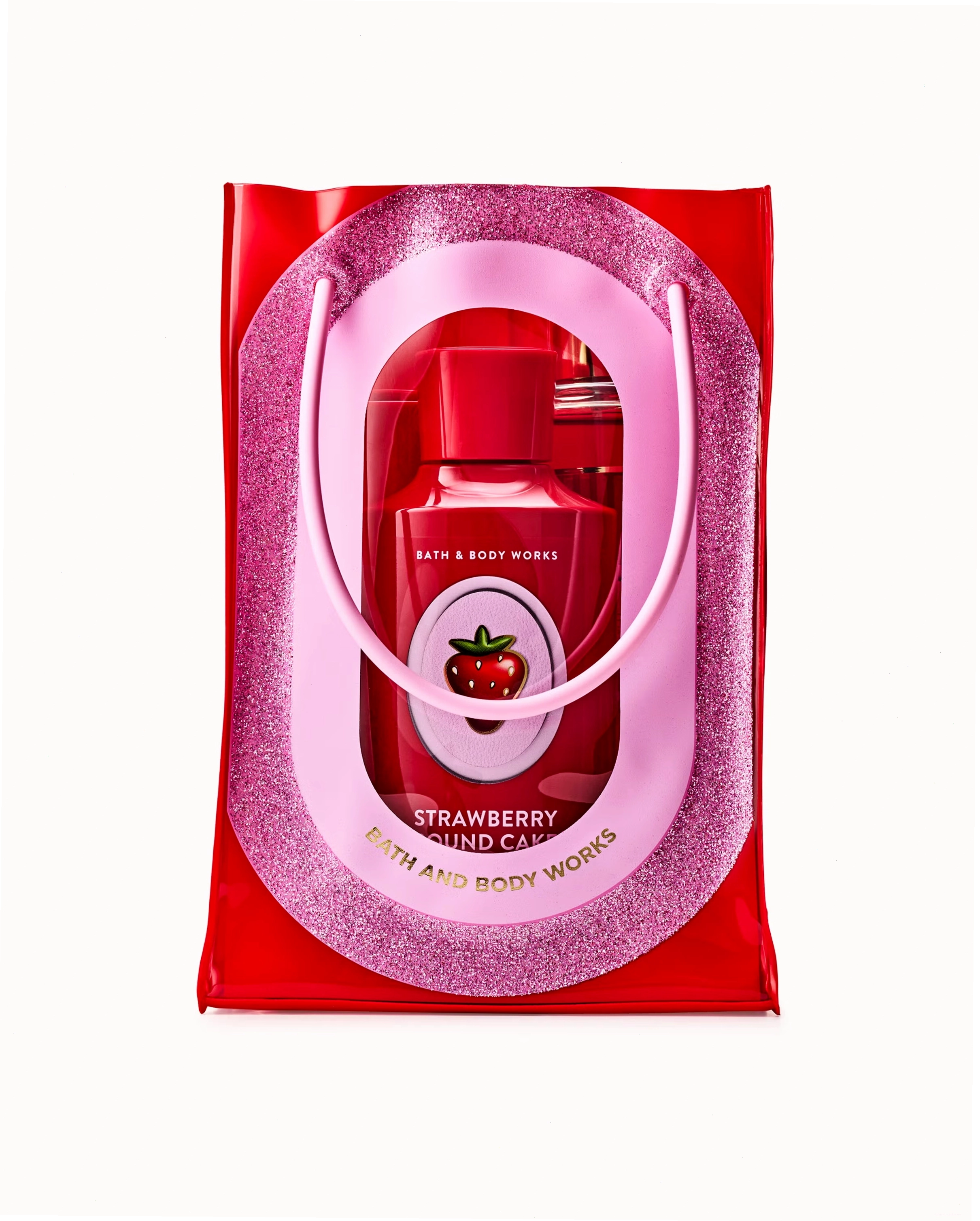 Bath and Body Works Strawberry Pound Cake Gift Set