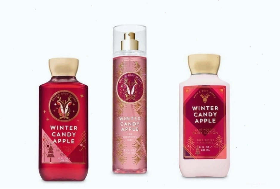 Bath & Body Works Winter Candy Apple shower gel bottle for nourishing cleanse