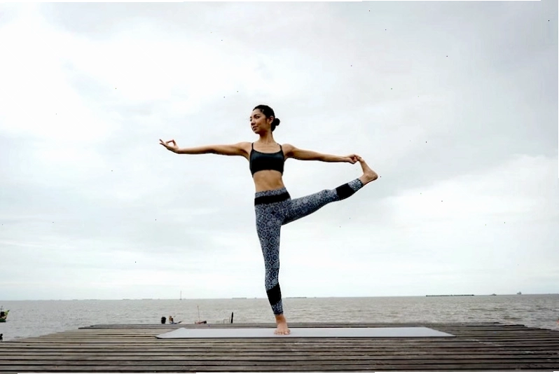 Biểu đồ minh họa các nhóm cơ được kích hoạt trong tư thế yoga thăng bằng