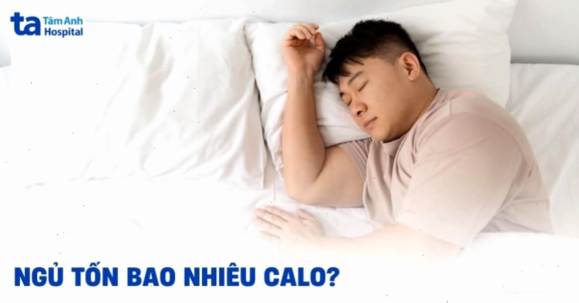 Biểu đồ minh họa lượng calo tiêu hao khi ngủ