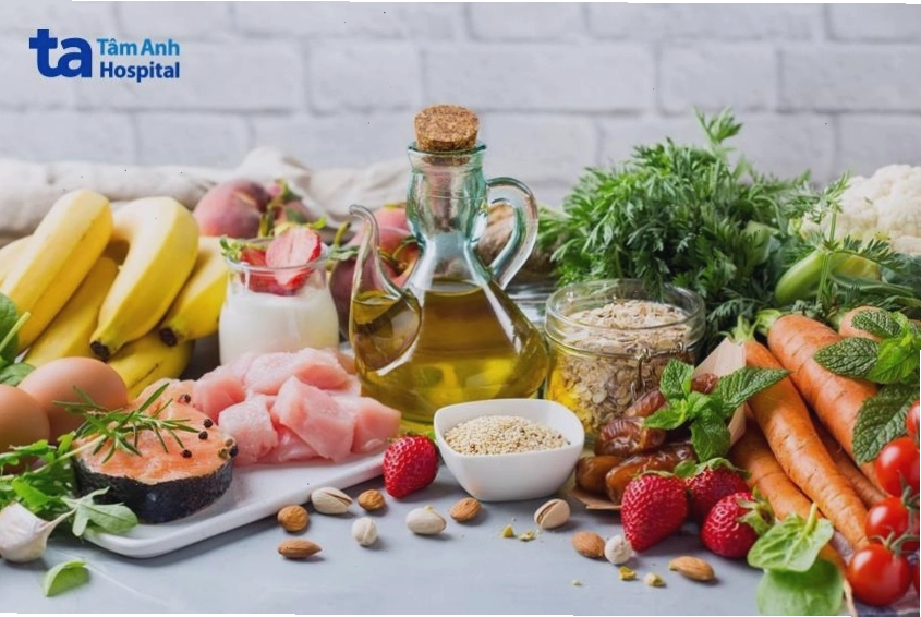 Biểu đồ minh họa sự cân bằng dinh dưỡng